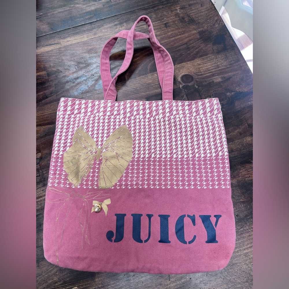 Juicy Couture Pink and Gold Tote